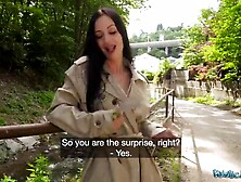 Hiding her incredible body was a surprise for her boyfriend NOT ME! - Public Agent