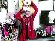 Sissy Maid In Spandex Kigurumi Gets Breathplay And Hitachi Treatment