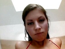 Hoe gets her soak twat slammed and screwed rough