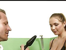 Pervy Professor Finds Sex Toys and Ends up Doing Anal with the Big Titted Blonde