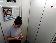 2 Sexy Angels Stuck in the Elevator having Public Sex