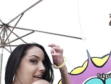 Breathtaking idol presents big butt and gets asshole poked