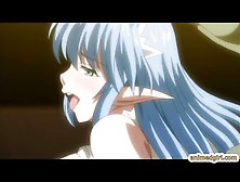 Bustiest hentai cuties group gangbanged by monster