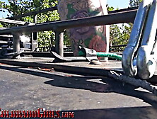 Camping Fun With Naughty Nature Girl Chastity Leigh