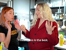 Step Mommy and Step Sister Share a Couch