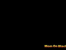 Perfect ass MILF satisfying two horny black dudes