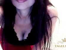 Playful cougar getting nude to performance her very unshaved snatch and big butt to her mistress / Angela-milf