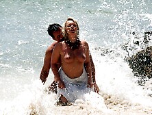 Ellen Saint Gets Her Big Tits Sucked in This Hardcore MMF Threesome - Private Porn Sex Videos