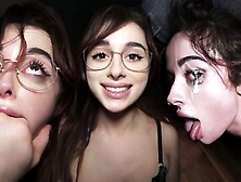 Cum - Busty Whore Licks The Floor