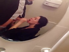 Hot Wife Toilet Blowjob