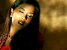 Beautiful Indian babe plays with her tits