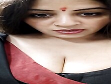 Insta Mom Vandana Pathak Sep 21 Live Black Saree Stripping