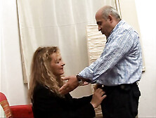 Old Cuckold Husband Gets MILF Wife Assfucked by Big Young Cock