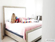 Blonde Teen Step Sister Lana Sharapova Gets Caught and Fucked