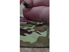 Frozen anal beads and spanking