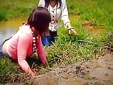 Two Thai Girls In Muddy Thigh Boots!!!