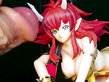 Fake Bukkake Scene With Oni-Musume Figure01 (Simulation)