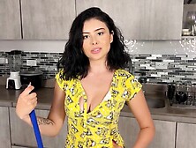 POY: Your Colombian rommie gets stucked whilst cleanning