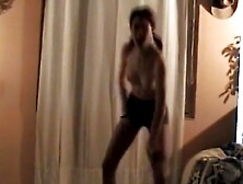 Esposa bailando en video casero amateur