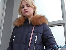 Public Agent - Very Cute 19Yr Golden-Haired Teen Tries Her 1St Large Rod