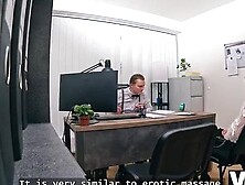 Hot Brunette Teen Alexis Crystal Gets Seduced In Office - Hard Footjob & Hardcore Fuck In Hd (Mia Trejsi)