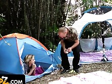 These Horny Step Daughters Want To Give Their Step Dads A Camping Trip To Remember!