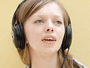 Fingering of super skinny russian teenie