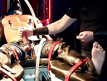 Jock Engage In Painful Ball Tied And Deepthroating Session