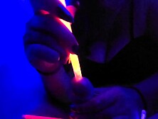 Halloween! ???? She made me cum with a glow stick in my dick!!!