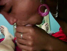 Lovely handjob and blowjob with a Cuban jinetera