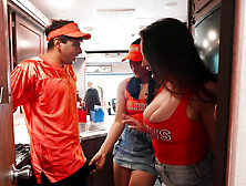 Cassie Lenoir and Emerald Loves share rock hard cock