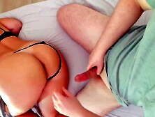 Unpacking a birthday gift from a hawt stepmom,  Stepmom gives me a oral-job and her booty for my birthda