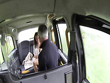 Alyssa Divine gives bj & rimmjob & gets ass fucked in the cab