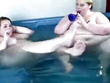 Two SSBBWs Playing With Each Other In Pool