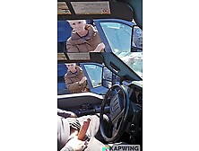 Shocked Granny Smiles At Car Big Dick Flash