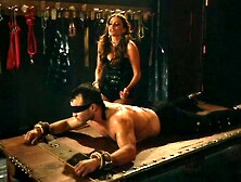 Blindfolded Guy Whipped Rough By Sadist Hot Lady While Handcuffed.