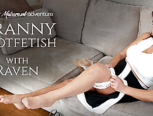 Uk Granny Raven Does Some Footfetish And Solo Masturbation