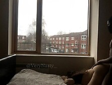 Slut Fucking Bbc By The Window For Everyone To See