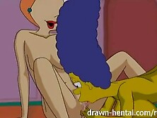 Lesbian Hentai Marge Simpson And Lois Griffin