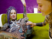 Lily Lu And Ceci Milkymouzz In Alternative Tattoo Teens Fucking Each Other With Crazy Toys (18+)