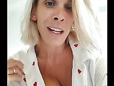 I'm in the vacation home with my parents,  and who's coming to join us...