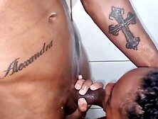 vulgar hubby watch his fiance all delight taking a shower and goes inside to have sex right there