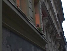 Guy doggy-fucks busty old granny