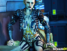 3D Mass Effect Slut Fucked And Creampied