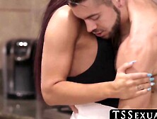 TSSexual. com - Shemale hottie takes a deep balls pounding until cumshot