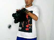 AND ON THE SIDE OF THE PREGNANT ALLË PJTX IN THE RECORDING ROOM OF MY APARTMENT