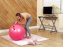 Anastasia Knight - Yoga Ball Dildo Gm