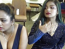 Two Desi Girls Went To Their Bosse's Place.  Boss Cheated Them And Fucked.