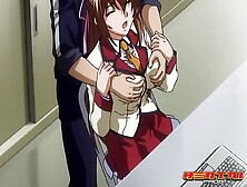 Toon stunner got supah exhilarated while her co- employee was wringing her monstrous milk breasts