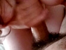 My milf wife surprised me and help me for cum